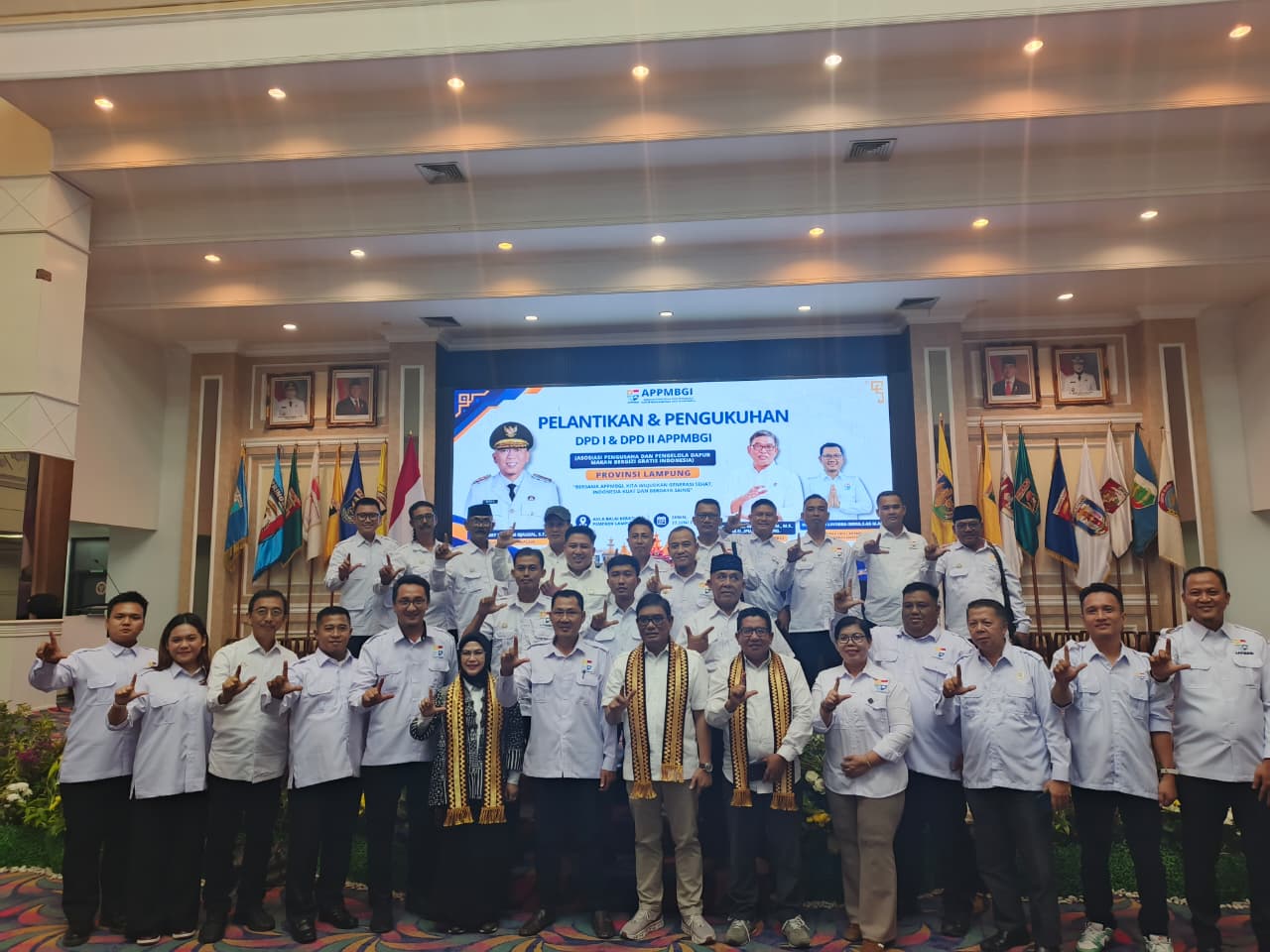 Hadiri Pengukuhan APPMBGI Lampung, Gubernur Tegaskan Pentingnya Program MBG